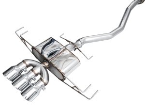 Acura Integra Performance Exhaust - Rear - AWE Tuning - Cat-Back Touring Edition - Chrome Silver - 2024+